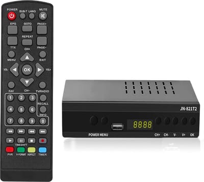 Digitale HD Terrestrische TV-Tuner DVB-T2 H.265 HEVC Ontvanger met PVR en Afstandsbediening