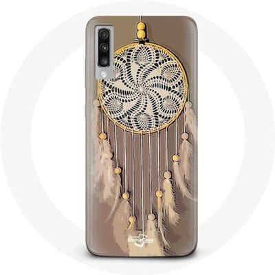 Coque pour Samsung Galaxy A70 Attrape Rêve marron Capteur de Rêves