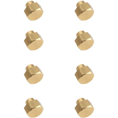 8 Stuks 124 RC Zeskantmoer Messing Slijtvast RC Wiel Borgmoer Vervanging voor Axial SCX24 5mm 0.2in