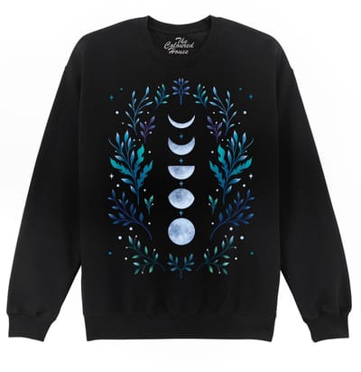 Moonlight Garden Blue The Coloured House Sweater S