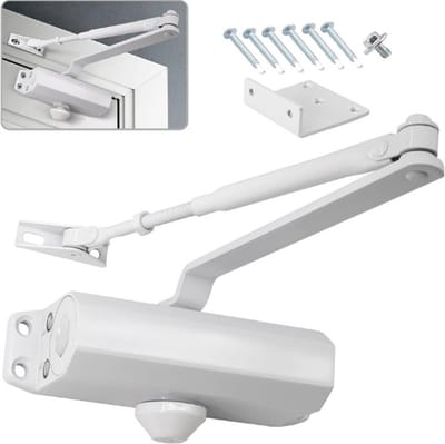 Verstelbare Deurdranger - tot 45 kg - Incl bevestigingsset - Deur Sluiter - Hydraulische Deurdranger