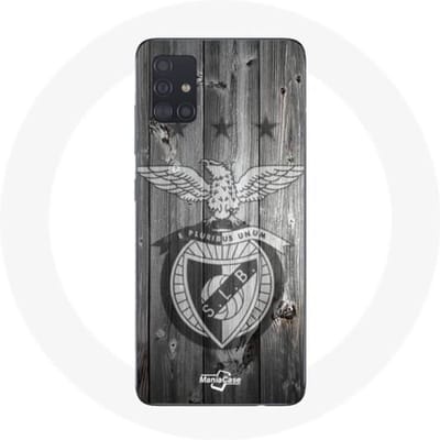 Coque - maniacase - Samsung Galaxy A71 - Souple - Protection - slb benfica fond gris noir