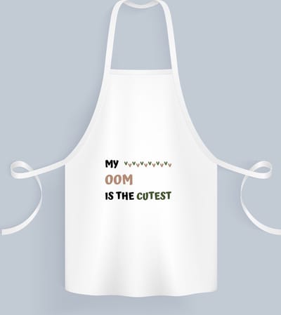 Akyol - my oom is the cutest Keukenschort - Oom - schattige oom - verjaardagscadeau - verjaardag - cadeau - cadeautje voor oom - oom artikelen - kado - geschenk - gift - 82 bij 71 cm