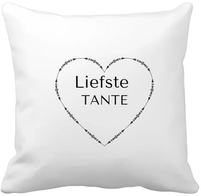 Akyol - liefste tante Kussen hoes - Tante - de liefste tante - verjaardag - cadeautje voor tante - tante artikelen - kado - geschenk - 40 bij 40 cm