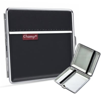 Champ Sigarettendoosjes - Sigarettenhouder - Sigaretten Box - 20 Sigaretten - Weerbestendig - Zwart