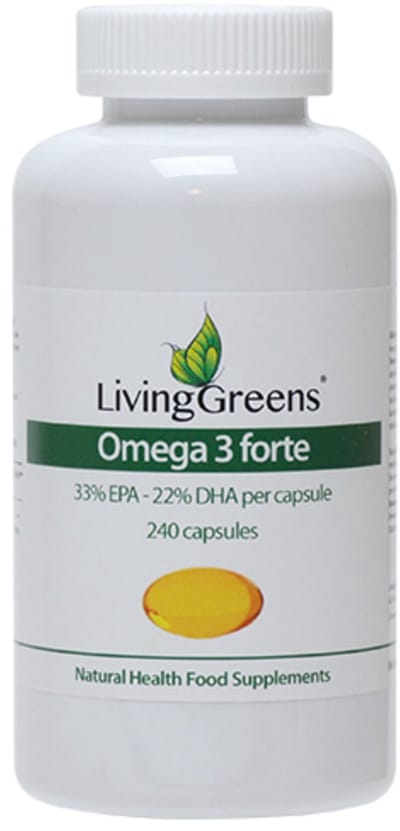 Livinggreens Omega 3 visolie forte 240 Capsules