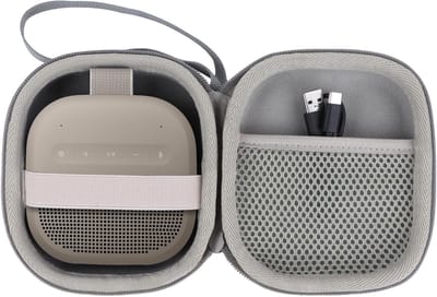 Duurzame Hard Case voor Bose SoundLink Micro (2e Gen.) Draagbare Speaker, Sandstone, Bescherming en Accessoires