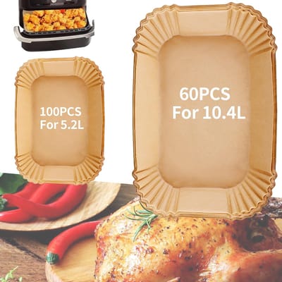 160 Stuks Airfryer-Liners Voor Ninja Foodi Flexdrawer AF500EU - Airfryer Bakpapier - Accessoires Voor De Airfryer