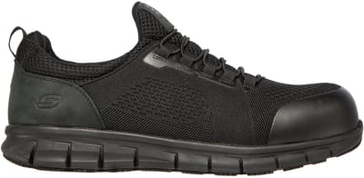 Skechers heren veiligheidsschoen SYNERGY-OMAT werkschoen 200013EC zwart