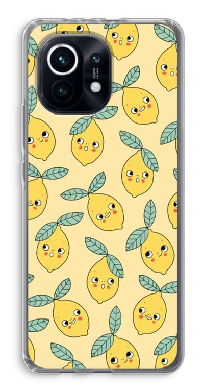 Case Company® - Hoesje geschikt voor Xiaomi Mi 11 hoesje - Citroenen - Soft Cover Telefoonhoesje - Bescherming aan alle Kanten en Schermrand