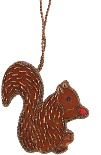 Eekhoorn Ornament 9x1,2x9cm