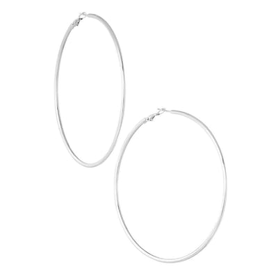 Skylar & Jade | Timeless Hoops XL Oorbellen - Grote Ringen - Zilverkleurig & Waterproof – Roestvrij Staal – Hypoallergeen – Verkleurt Niet – Duurzaam Cadeau voor Vrouwen