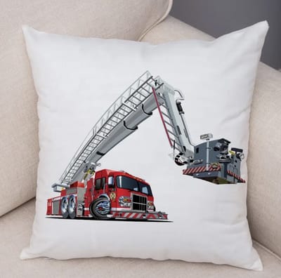Heroes on Duty Collection Kussenhoes - Brandweerauto - Brandweerwagen - Brandweer - 45x45 cm