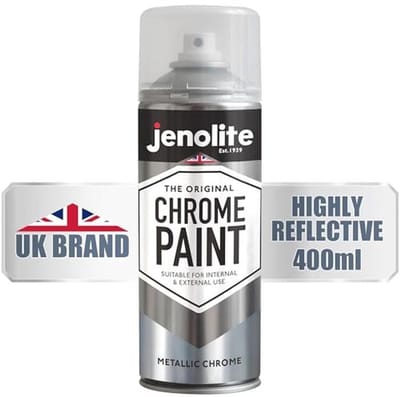 Chrome spuitverf met gladde afwerking voor binnen en buiten - Multisurface verf voor metaal, hout, kunststof, keramiek | 400 ml