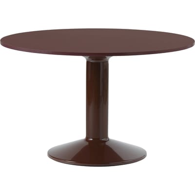 Muuto Midst Tafel - Dark Red Linoleum/DarkRed - Ø 120 cm