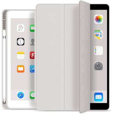 EtuiTab Smart Pencil - Tablethoes - Apple iPad 10.2 7/8/9 Gen - Met Rysikhouder - Wake-Up Functie