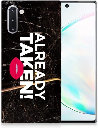 Samsung Galaxy Note 10 Siliconen hoesje met naam Already Taken Black