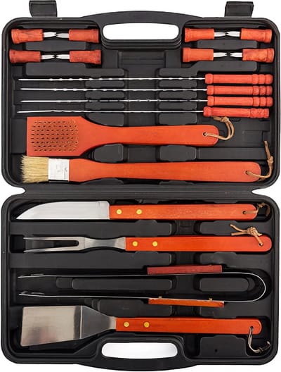 Innovagoods Barbecue Gereedschap in Koffer - 18 delig