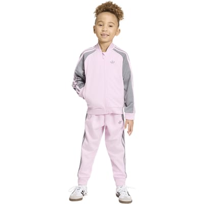 Adidas Sst Tracksuit Trainingspakken Peuter - Roze - Maat 99 - 104 CM - Poly Mesh