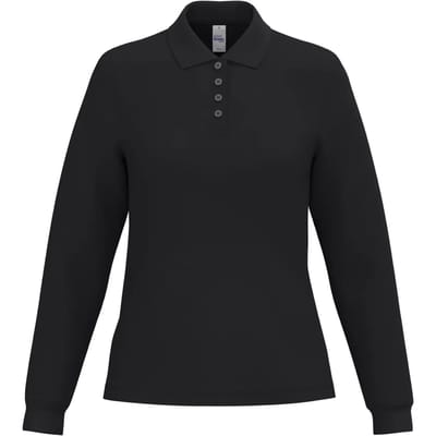 Damespolo met lange mouwen iDeal Basic Brand