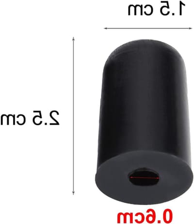 Cellopunt Beschermers - Reserveonderdelen Muziek - Instrument Beschermen - Hoge Wrijving - 4 Stuks - Zwart