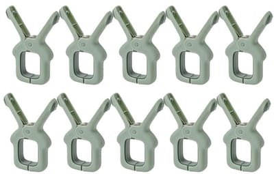 10-stuks Strandhanddoekclips - Wasknijperclips - Diefstalbestendige wasknijperclips - Ligstoelclips - Windbestendig - Geschikt voor binnen- en buitengebruik - Geschikt voor het drogen van handdoeken, kleding en beddengoed - Groen