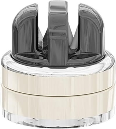 2-in-1 Messenslijper - Anti Slip Knife Sharpener - Doortrekslijper - Doortrekslijper - Aanzetstaal - Messenslijper met Zuignap - Handenvrij - Zwart
