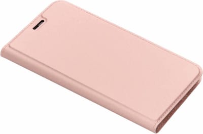 Dux Ducis Cover booklet case hoesje met flap leren hoes geschikt voor iPhone XS Max- Rose Goud
