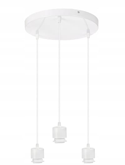 Merkloze Hanglamp Basis E27 Metaal - 3 Lichtpunten