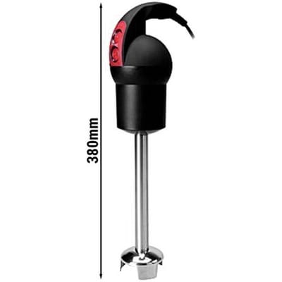 GGM Gastro Stabmixer mit festem Mixstab 200mm - 250 Watt - 2 Geschwindigkeitsstufen Zilver / Zwart