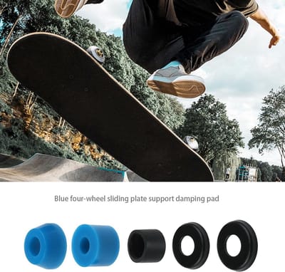 Dailygoods- Bushings Set - 3 Sets Skateboard Truck Bushings Kit - Inclusief 6 Top/6 Bottom Bushings - 6 Pivot Cups - 12 Cup Ringen - PU/Metaal Materiaal