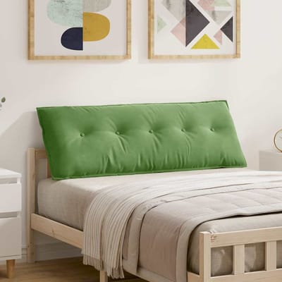 vidaXL - Rugkussen - Lichtgroen - 140 - x - 50 - cm - Corduroy - stof