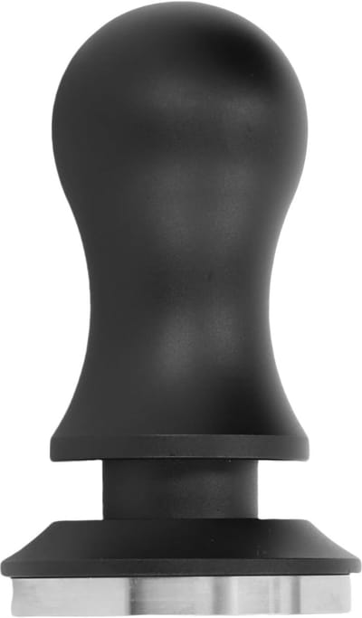 Koffiestamper Veerbelast - Barista Tool - Constante Druk - Zelfnivellerend Ontwerp - 58 mm Diameter - Zilver