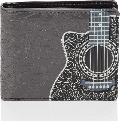 Shagwear Portemonnee - Stoere Billfold Heren Portemonnee - Mannen - Kunstleer - Guitar Head (009831W)