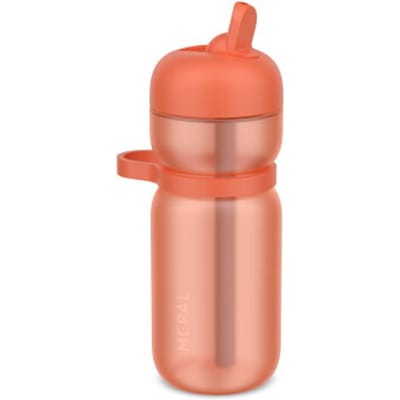 Mepal Drinkfles flip Sport - 600 ml - Flip en drink - Lekdicht - Draaglus en comfortabele grip - Vaatwasmachinebestendig - Drinkflessen - Peach orange