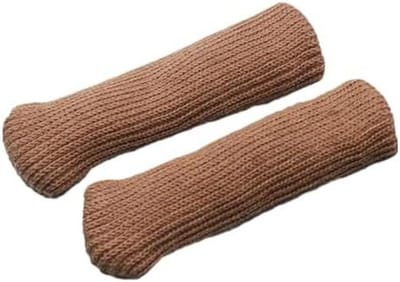 Stoelbeensokken - Meubelbeschermers - Vloeren Beschermen - Dubbel Gebreid - 24 stuks - Bruin