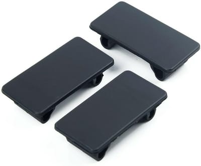 Blind Platen Set - Schakelaar Afdekking - Standaard Schakelaars - Hoge Kwaliteit Materiaal - 4.8 x 2.2 cm - Zwart