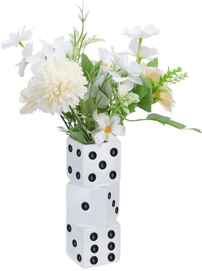 Vaas voor wooncultuur handgemaakte funky bloemenvaas unieke esthetische decoratie voor woonkamer kantoor bar slaapkamer modern huis en kantoor decor 15,5 cm