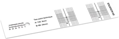 Dailygoods- Uitlijn Gauge Antislip - Kalibratie Tool - Dubbele Nauwkeurige Uitlijningspunten - Acrylmateriaal - Voor Draaitafel Onderdelen - Professionele Uitlijning - Cartridge Uitlijn Tool