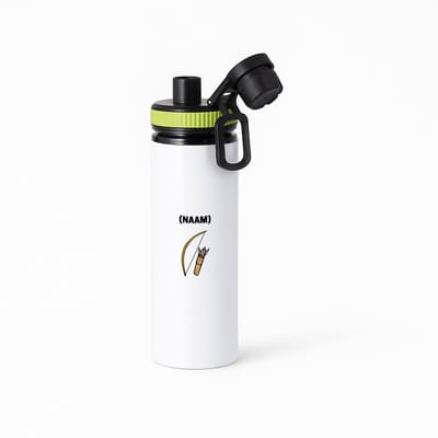Hacebo® - Boogschieten met eigen naam waterfles met draaidop groen - Sport - Boogschieter - Sport - water fles - 850ML
