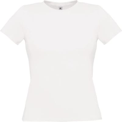 B&C T-shirt dames model wit. maat m