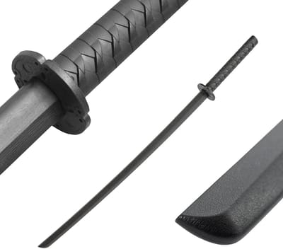 DEPICE Bokken harde kunststof - 101 cm, 600 g, Iaido, Aikido, Bokuto, sparring Ready, zwart