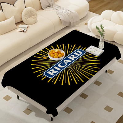 Ricard Tafel Vlekbestendig Decoratief Wasbaar Polyester Tafelkleden Voor Eettafel Feesten En Bruiloft 90x140cm