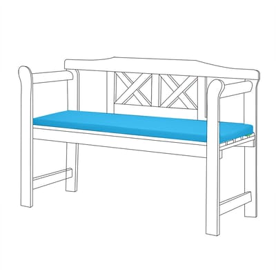 Tuinbank kussen - Bank Meubilair Buiten 2-Zitter Zitkussen - bankkussen voor tuin - zitkussen voor tuinbank - Zachte en Lichtgewicht Waterbestendig Materiaal - 117cm x 39cm x 5cm