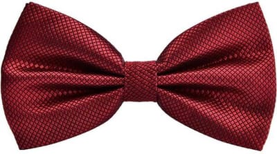 Fako Fashion - Vlinderstrik - Vlinderdas - Strik - Kleine Ruit - 12cm - Bordeaux Rood