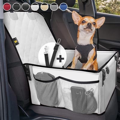 Extra stabiele hondenautostoel met versterkte wanden en waterdichte stof - Veilig en comfortabel voor jouw hond