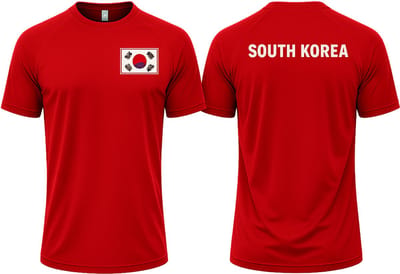 Landenteams Zuid-Korea – WK 2026 – Voetbal Shirt Maat S - Voetbaltenue – Voetbal Spullen – Dry Fit – Ademend – Mesh – Raglan Mouwen