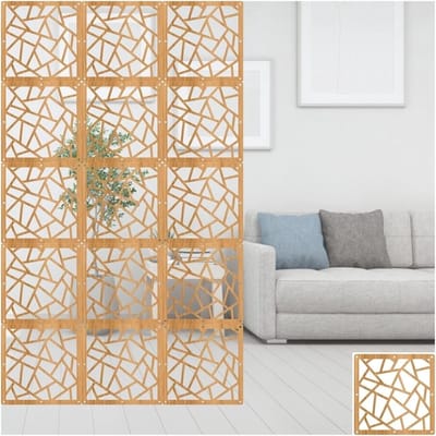 Hangende Kamerverdeler - Paneel Scherm - Privacy Creëren - Waterdicht Wasbaar - 29x29cm Paneel - Natuurlijk