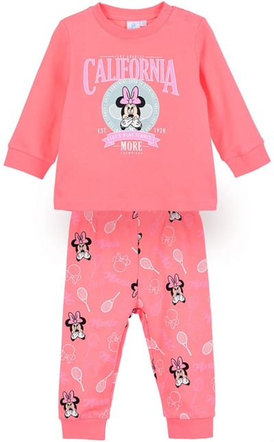 Disney Minnie Mouse Pyjama - Maat 74 - Katoen - California - Roze - 12 Maanden