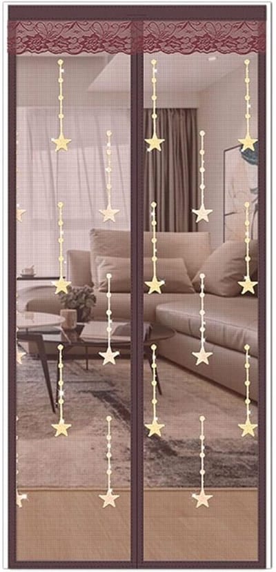 Dit magnetische muggennet, gemaakt van ultrasterk polyestervezel, sluit automatisch en geruisloos en is geschikt voor balkons of woonkamerdeuren. Het meet 80 x 200 cm.